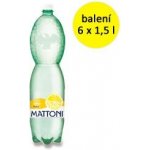 Mattoni citron perlivá 6 x 1,5 l – Zbozi.Blesk.cz