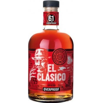 El Clásico Spiced Overproof 61% 0,7 l (holá láhev)