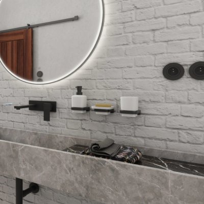 NIMCO Maya Dávkovač s pohárkem na kartáčky MAC 2905831K-T-90 – Hledejceny.cz
