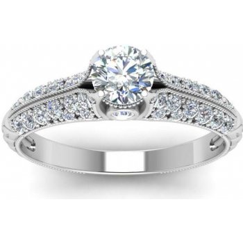 Emporial stříbrný rhodiovaný prsten Princeznin klenot MA R0539 SILVER