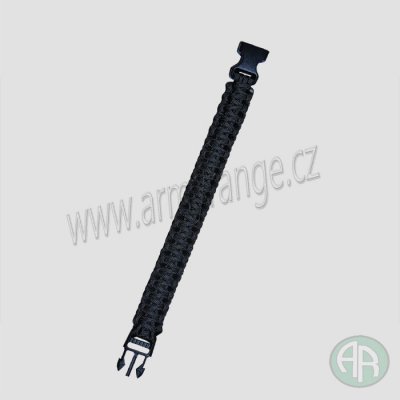 Náramek "PARACORD", šíře 2,3 cm, černá – Hledejceny.cz