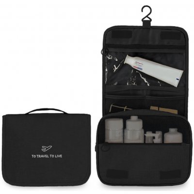 Kufryplus závěsná kosmetická taška TB2015 černá – Zboží Dáma