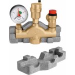 CALEFFI 302 SET 1" x 3 BAR Automatický odvzdušňovací ventil s manometrem 0-4 BAR – Hledejceny.cz