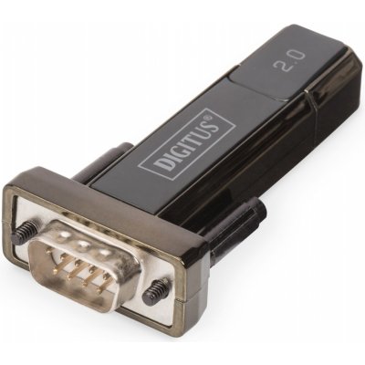 Digitus DA-70156 kabelová redukce USB 2.0 D-Sub 9 Male Černá