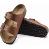 Dámské žabky a pantofle Birkenstock Arizona dámské kožené pantofle 1019019 hnědá