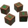 Příslušenství ke společenským hrám Ultra Pro Sada kovových kostek D&D D6: Feywild Copper and Green 4 ks