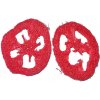 Květina Sušený plod - Luffa plátky - červená