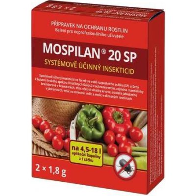 AGRO ochrana proti škůdcům Mospilan 20 SP 2 x 1,8 g