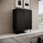 Knihovna 2D2SZ ONDA 98x45x127 černá – Zboží Dáma