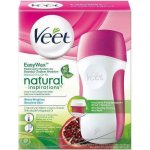 Veet EasyWax ohřívač vosku + vosková náplň 50 ml + depilační pásky 12 ks + Perfect Finish jemné čisticí ubrousky 4 ks + stojan dárková sada – Sleviste.cz