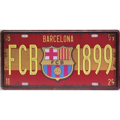 Premier League Plechová cedule FC Barcelona 1899 – Zbozi.Blesk.cz