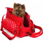 Iridog Taška na psa CARRIE no.2 s puntíky 22 x 18 x 34 cm – Sleviste.cz