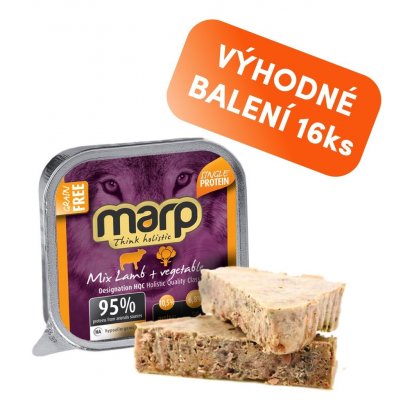 Marp Adult Mix Lamb & Vegetable jehněčí a zelenina 16 x 100 g – Zboží Mobilmania