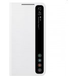 Samsung Clear View Cover S21 FE bílé (EF-ZG990CW) – Zboží Mobilmania