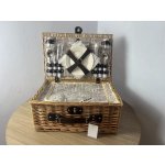 Gelis Piknikový koš pro 4 osoby přírodní anglický vzor – Zboží Mobilmania