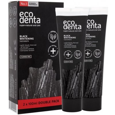 Ecodenta Black Whitening dárková kazeta 2 x 100 ml – Sleviste.cz