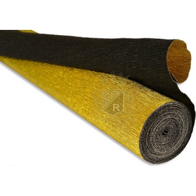 Cartotecnica Rossi Krepový papír role 180g (50 x 250cm) - dvojbarevný - metalická-zlatá 801/7 – Zboží Dáma
