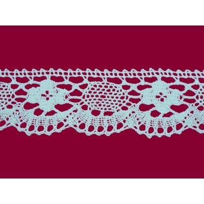 Bavlněná paličkovaná krajka 2048/50mm bílá/5m – Zboží Dáma