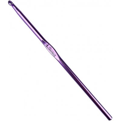 Pro Háčkování Háček kovový 4,5 mm světle fialový – Zboží Dáma