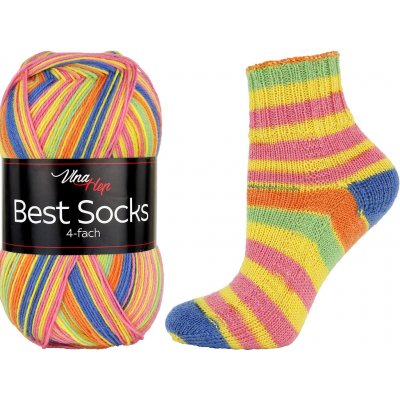 Vlna-hep Příze Best socks 4-fach - ponožková - vlna Best socks: 7357