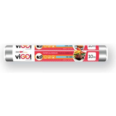 viGO! Alobal hliníková fólie pro domácnost a běžné použití VIGO - 10m x 28cm – Zboží Mobilmania