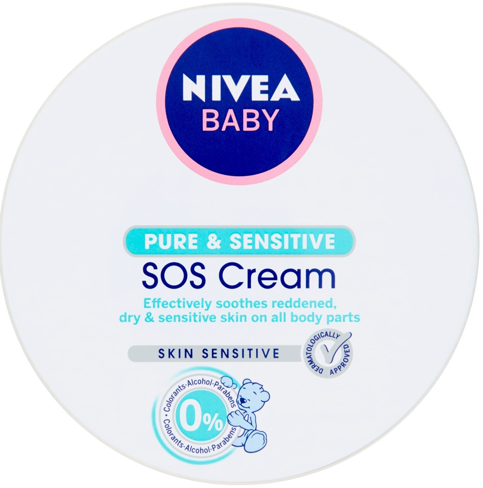 Nivea Baby Nutri sensitive SOS krém 150 ml + Nivea Creme 75 ml dárková sada