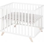 Roba dětská ohrádka z bukového dřeva 75 x 100 cm Lil Planet Bílá – Sleviste.cz