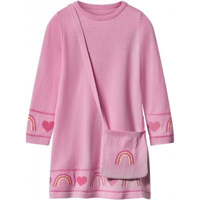 Lupilu Dívčí pletené šaty světle růžová – Zboží Dáma