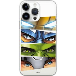 Pouzdro AppleMix MARVEL Apple iPhone 12 / 12 Pro - Avengers - gumové - čiré