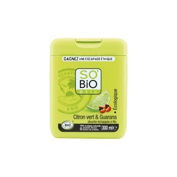 SO´BIO Bio sprchový gel zelený citron-guarana 300 ml