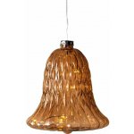SIRIUS LED skleněný zvonek hnědý 9 cm – Hledejceny.cz
