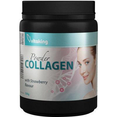 Vitaking Collagen Powder jahoda 330 g – Hledejceny.cz