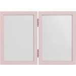 Licofun Otisk ručičky nebo nožičky dřevěný rám Růžová barva písku – Zboží Mobilmania