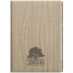 Ctirad Wood A5 Denní 2026 světle hnědá – Zboží Dáma