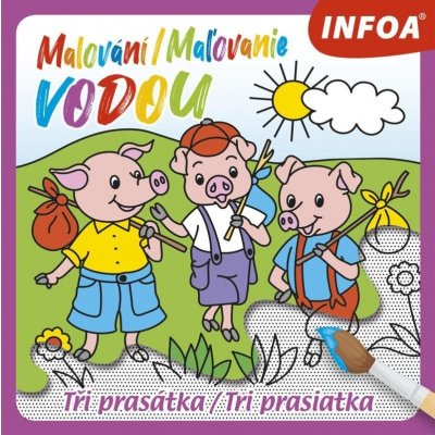 Malování Maľovanie vodou Tři prasátky – Zboží Mobilmania