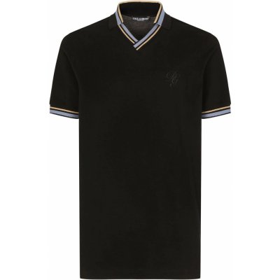 Dolce & Gabbana Logo polo tričko černá – Zboží Mobilmania