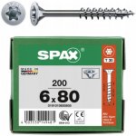 Šrouby SPAX 6x80 mm 200 kusů – Hledejceny.cz