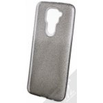 Pouzdro 1Mcz Shining Duo TPU třpytivé ochranné Xiaomi Redmi Note 9 stříbrná černé – Zboží Živě