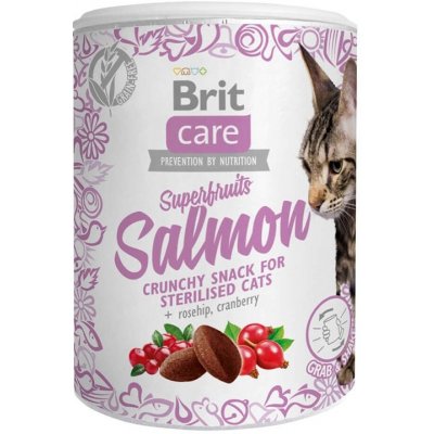 Brit Care Cat pamlsek Superfruits losos 3 x 100 g – Zboží Mobilmania