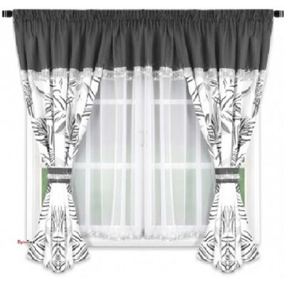 BytoTex Záclona se závěsem Lola šedá 400x160 cm – Hledejceny.cz
