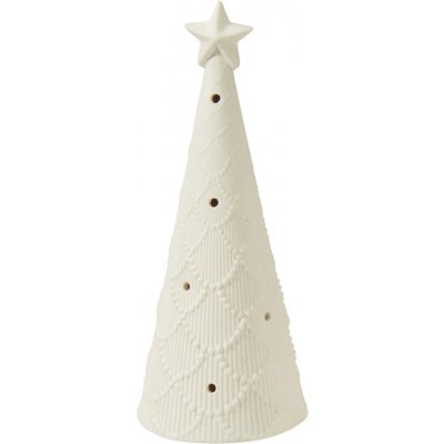 Vánoční porcelánový svítící LED stromeček girlandy 15 cm, H&L – Hledejceny.cz