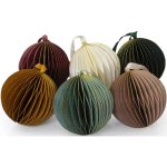 Retlux RXL 486 Sada vánočních papírových ozdob 7 cm 6 ks – Zboží Dáma