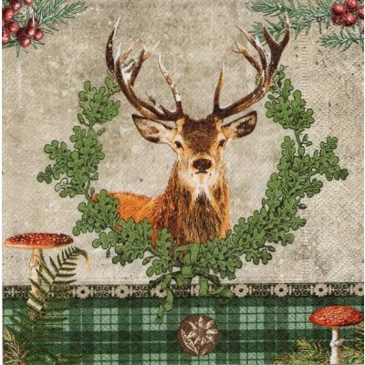 ubrousek 33x33 cm jelen – Zboží Mobilmania