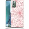 Pouzdro a kryt na mobilní telefon Samsung Pouzdro ACOVER Samsung Galaxy Note 20 s motivem Floral I