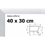 BFHM Alaska hliníkový rám 40x30 cm stříbrný – Zboží Mobilmania