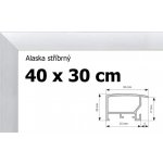 BFHM Alaska hliníkový rám 40x30 cm stříbrný – Zboží Dáma