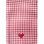 SCANquilt DEKORO pepito srdce červenobílá 50 x 70 cm – Sleviste.cz