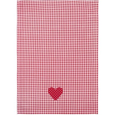 SCANquilt DEKORO pepito srdce červenobílá 50 x 70 cm – Sleviste.cz