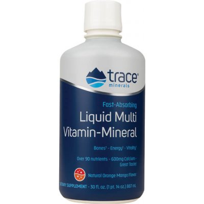 Trace Minerals Liquid Multi Vitamín-Minerál Orange-Mango, 887 ml od 1 164  Kč - Heureka.cz