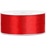 PartyDeco Červená stuha 25 mm x 25 m (1 ks) – Zboží Mobilmania